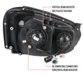WRX PROJECTOR HEADLIGHTS- CLEAR LENS CHROME HOUSING