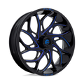 D778 22X7 4X156 G-BLK-MILL-BLU 00MM