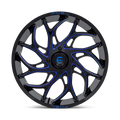D778 22X7 4X156 G-BLK-MILL-BLU 00MM