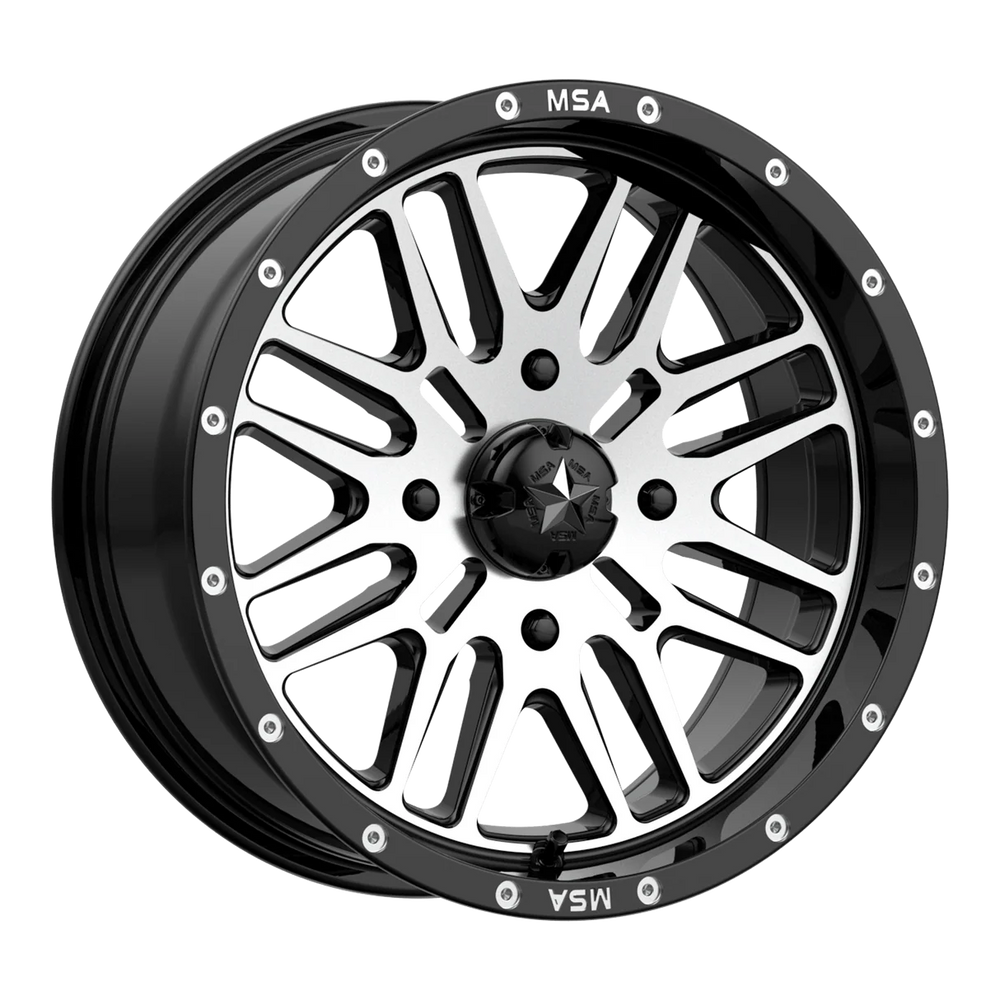 M38 22X7 4X156.00 GLOSS BLACK MACHI
