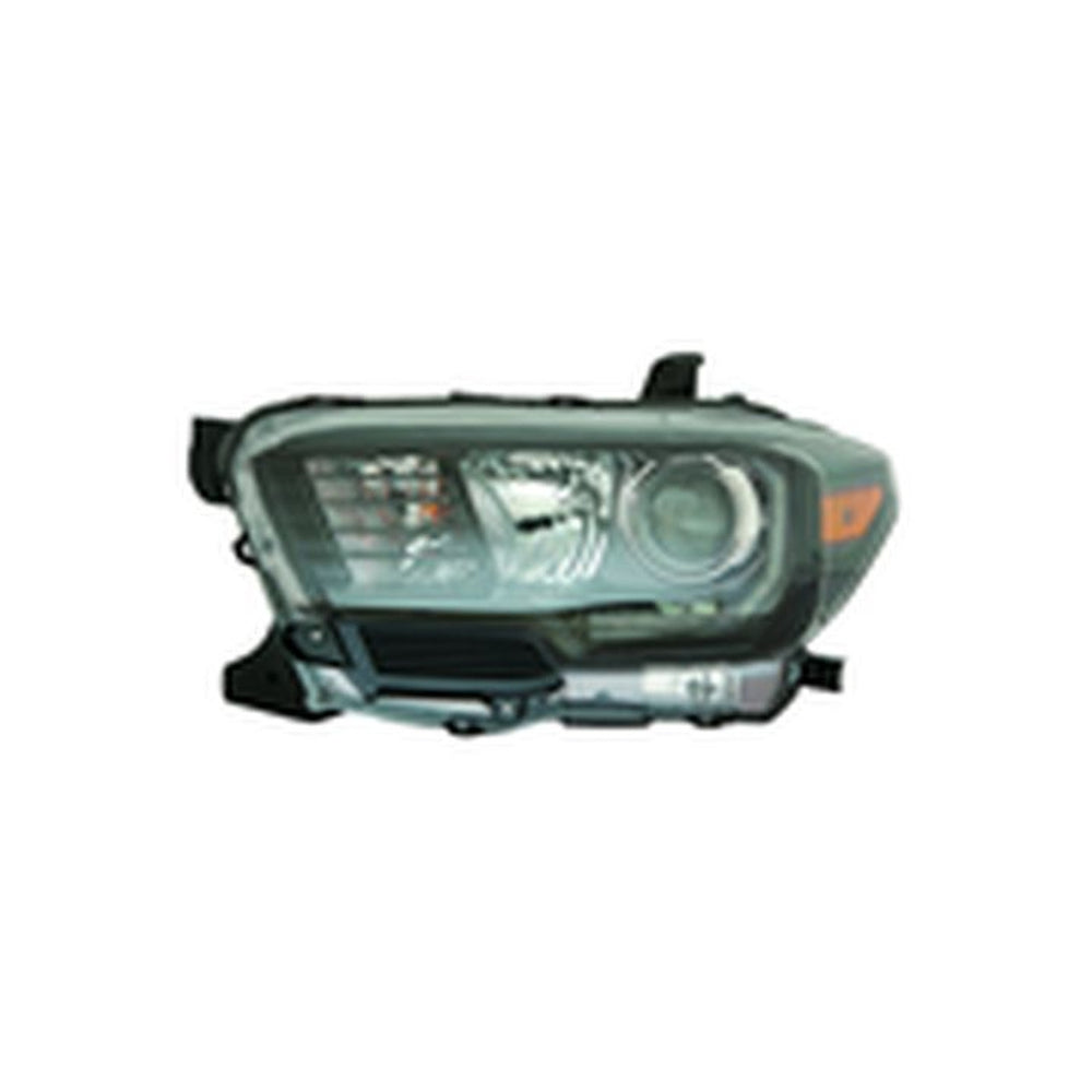 CAPA LH HEADLIGHT ASSY; HALOGEN; W/LED DRL; BLK BEZEL TY TACOMA 1623