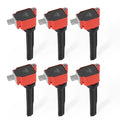 MSD Ignition Coil Ford Ecoboost 2.7L V6 Red 6-Pack 2015-2017 Ford Ecoboost 2.7L V6 MSD Ignition