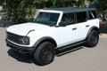 21C BRONCO 4DOOR 5 IN OEM STYLE FULL TREAD SLIDE TRACK RUNNING BOARDS BLACK TEXTURED ALUMINUM