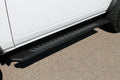 21C BRONCO 4DOOR 5 IN OEM STYLE FULL TREAD SLIDE TRACK RUNNING BOARDS BLACK TEXTURED ALUMINUM