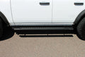 21C BRONCO 4DOOR 5 IN OEM STYLE FULL TREAD SLIDE TRACK RUNNING BOARDS BLACK TEXTURED ALUMINUM