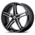 ABL7 20X8.5 5X112 MACH W/ SS LIP 20