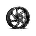 REV 20X12 MILLED GLOSS BLK
