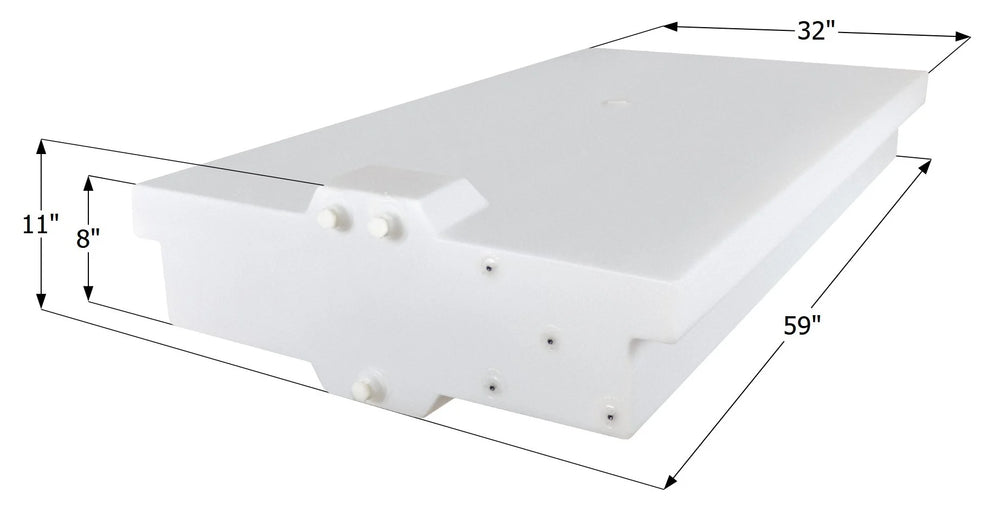 FRESH WATER TANK WT4219 59 X 32 X 8 58 GAL WITH SUMP W1566001