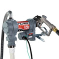 13 GPM 12V DC PUMP 3/4IN X 10FT HOSE 3/4IN AUTOMATIC NOZZLE (UNLEADED SPOUT & RED COVER)