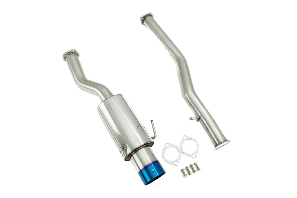Megan Cat-Back Exhaust 350Z 03-08 3 Drift Spec Blue tips