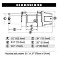 WARN Industries VRX 2500 Winch w/Synthetic Rope