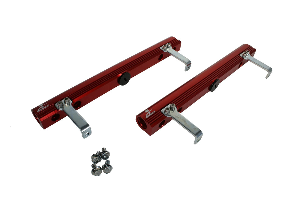 Aeromotive Edelbrock SBC Victor E Fuel Rails - Black