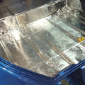FLOOR PAN/FIREWALL CUSTOM INSULATION KIT POLYMER BLACK BACKING SILVER