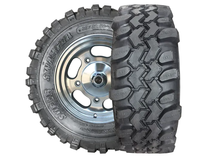 33X13.5015LT 6 PLY BLACK SIDEWALL SUPER SWAMPER LTBNYLON BIAS