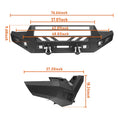 1018 RAM 2500/3500 8IN DROP STEEL REAR BUMPERBLACK (BRACKETS INCL/NO INSTALL HARDWARE)