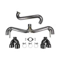 FactionFab Axle Back Exhaust Black Tips STI 2008-2014 WRX 2011-2014 Hatchback