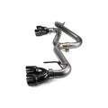 FactionFab Axle Back Exhaust Black Tips STI 2008-2014 WRX 2011-2014 Hatchback