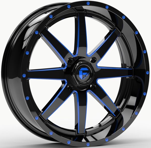 D651 20X7 4X156 GLBLKMILLBTTC 13MM