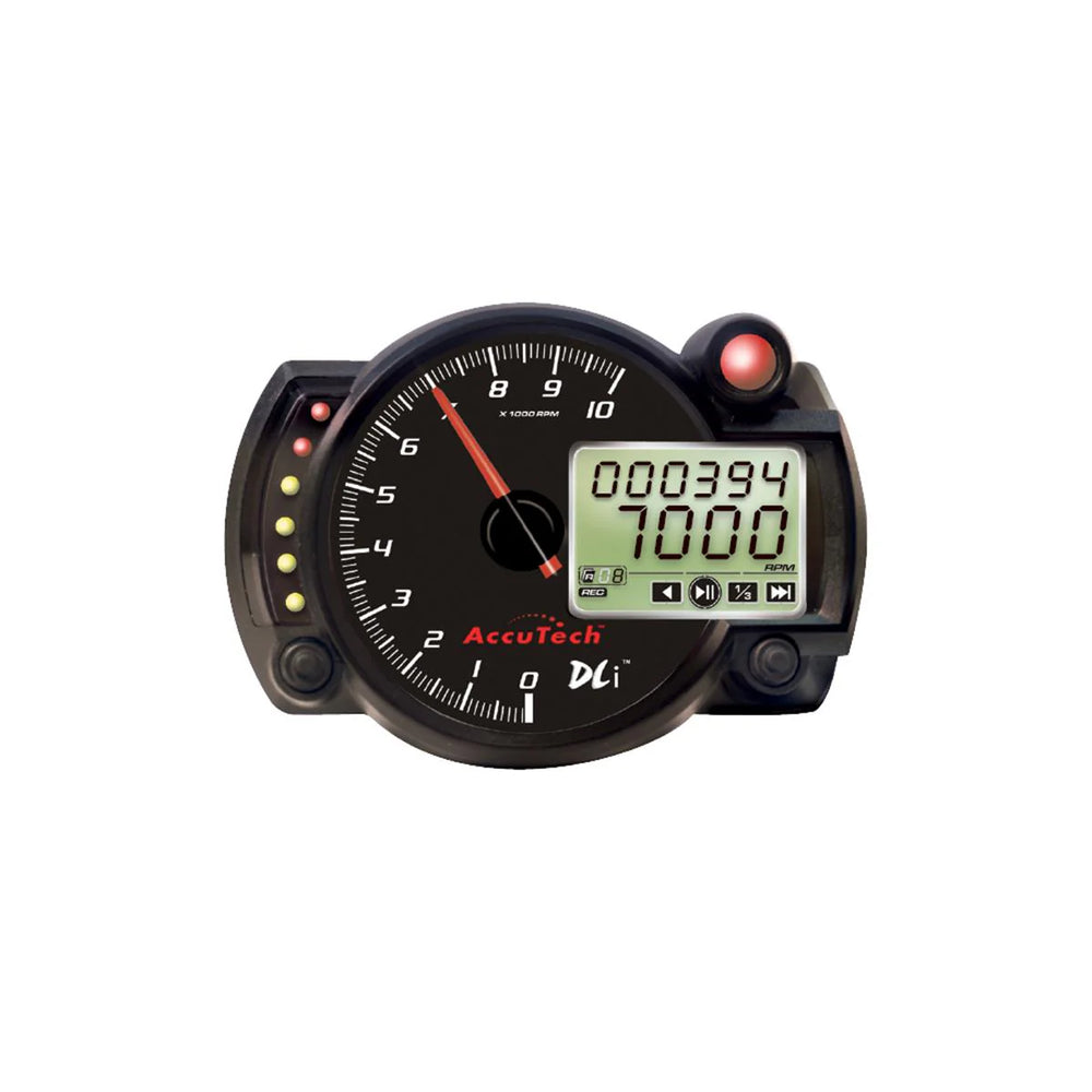 Tach 4in Data Logging Stepper Motor Black