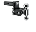 Tow and Stow Adjustable Ball Mount Pintle w 2 5 16in Ball 2-1 2in Shank