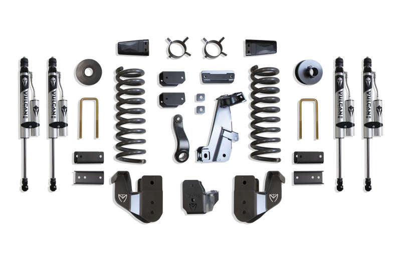1418 RAM 2500 4WD BASIC 4IN LIFT KIT W/ RADIUS ARM BRACKETS & VULCAN 2.0 RESERVOIR SHOCKS