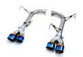 FactionFab Axle Back Exhaust Dual Burnt Stainless Tip 2022 WRX