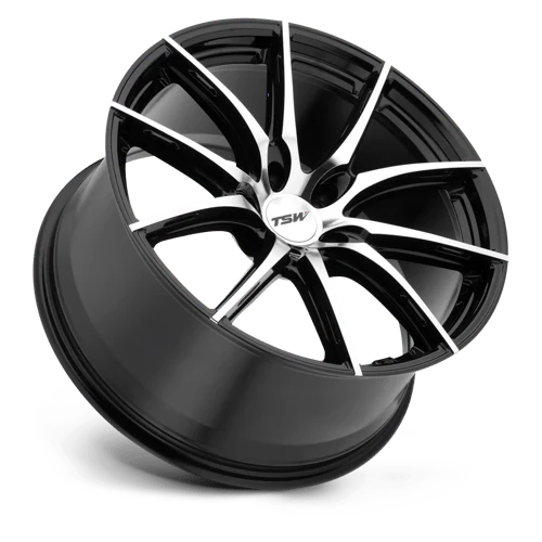 TSW Alloy Wheels black auto part