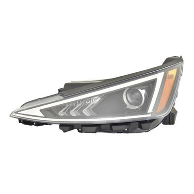 CAPA HY ELNTRA SDN 1920 HEADLIGHT ASSY HALOGEN W/O LED DRL KOREA BUILT LH