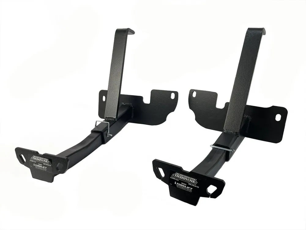 CAMPER TIEDOWNS FRAMEMOUNTED FRONT DODGE / RAM 2500 3500 8FT BED
