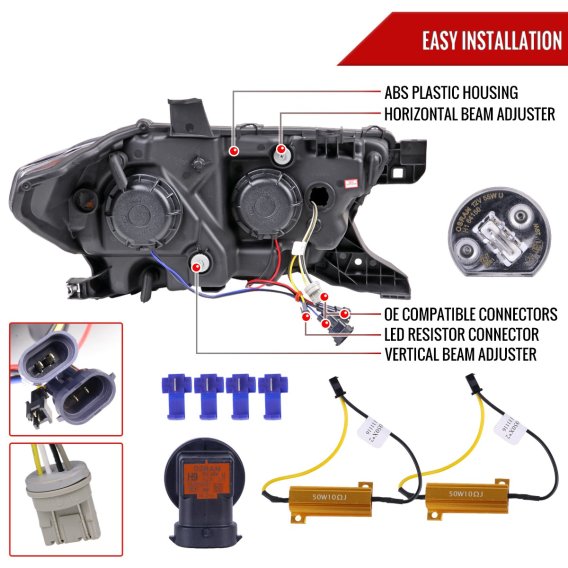 SPEC D TUNING black headlights