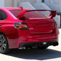 Spec-D SUBARU WRX STI FULL LED TAIL LIGHT BLK HOUSING SMK LENS WHITE LT BAR - LT-WRX15BBLED-SQ-RS