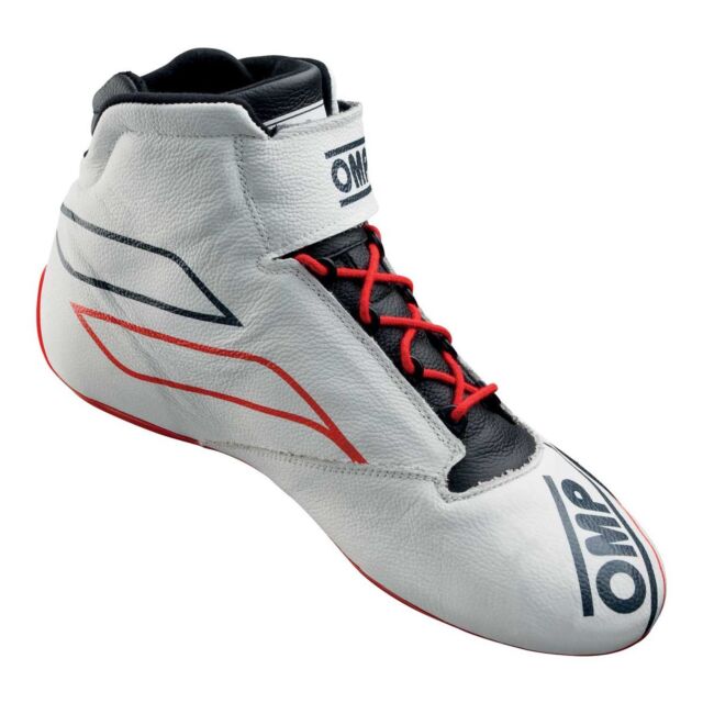OMP One-S Shoes White/Red/Black - Size 48 (Fia 8856-2018)