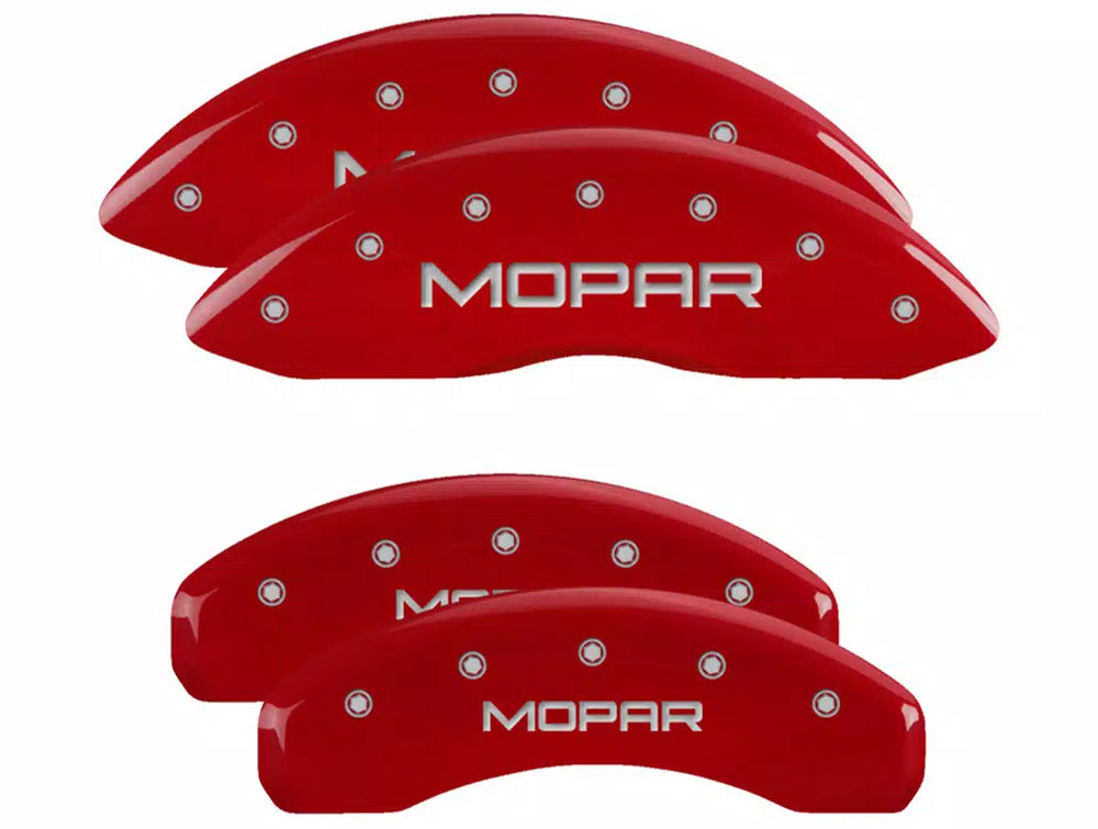 SET OF 4 CALIPER COVERS, ENGRAVED F