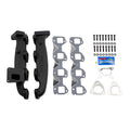 Wehrli 17-24 Chevrolet Duramax Billet Exhaust Manifold & Stainless Up Pipe Kit w/ Gaskets & Hardware