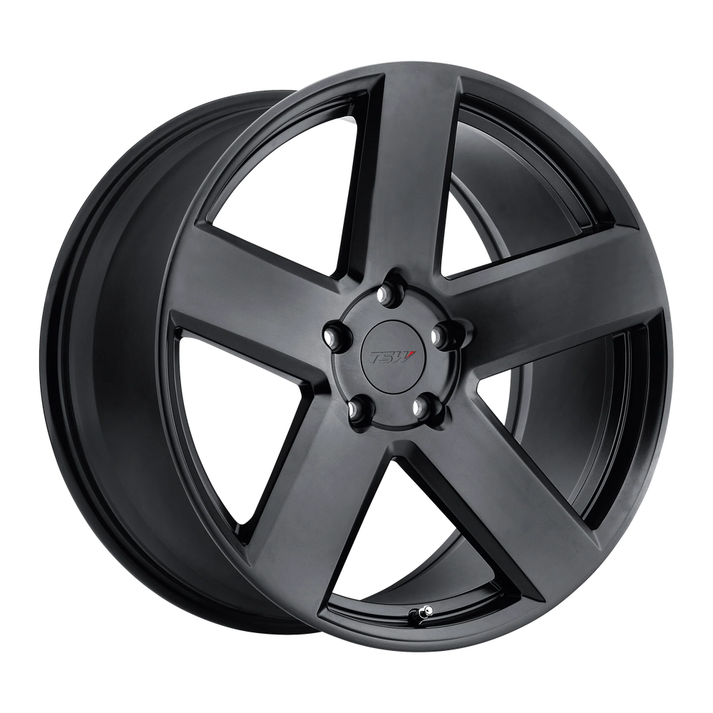 ~(34 lbs. 21X21X11)~ TSW BRISTOL 19x9.5 5/120 ET35 CB76.1 MATTE BLACK