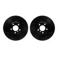 R1 Concepts Brake Rotor- D/S - Black Fits BMW 535i