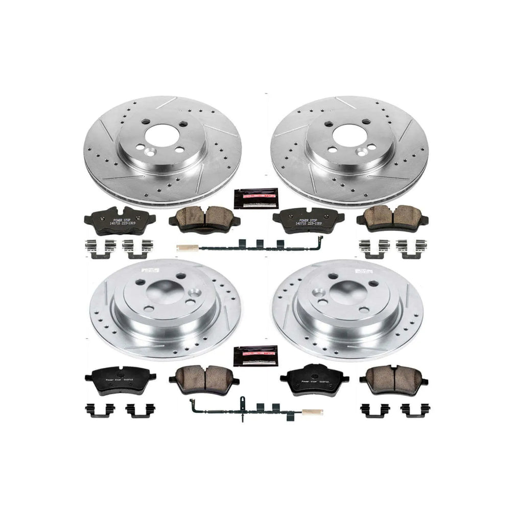 Power Stop 07-10 Mini Cooper Front & Rear Z23 Evolution Sport Brake Kit