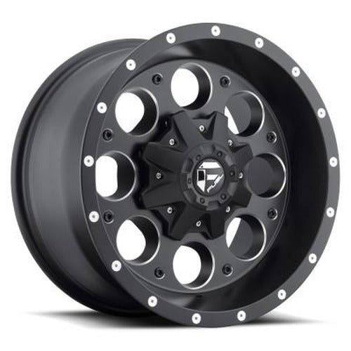 ~(34 lbs. 20X20X12)~ REVOLVER 17x9 5x114.30/5x127.00 MATTE BLACK MILLED (-12 mm)