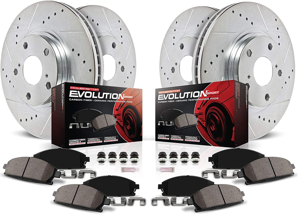 Power Stop 18-19 Honda Accord Front and Rear Z23 Evolution Sport Brake Kit
