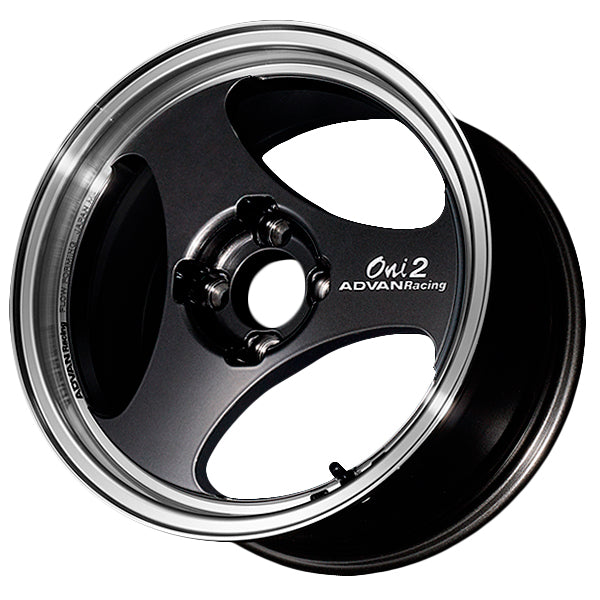 Advan ONI2 14x6.0 / +38 Offset / 4x100 / 63mm Bore / Machining and Black Gunmetallic