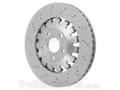 SHW 12-13 Audi TT Quattro RS 2.5L Front Drilled-Dimpled Lightweight Brake Rotor (8J0615301K)