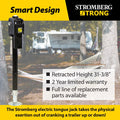 ELECTRIC TONGUE JACK 5000LB BLACK