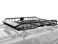 HEAVY DUTY ROOF MOUNTED CARGO BASKET RACK L57.5IN X W41.7IN X H6.3IN W/WIND FAIRING