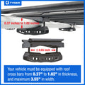 HEAVY DUTY ROOF MOUNTED CARGO BASKET RACK L57.5IN X W41.7IN X H6.3IN W/WIND FAIRING