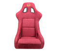 NRG FRP Bucket Seat (Large) Prisma Edition w/ Orange Pearlized Back - Spooky Edition (Spiders/Bats)