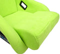 NRG FRP Bucket Seat (Large) Prisma Edition w/ Orange Pearlized Back - Spooky Edition (Spiders/Bats)