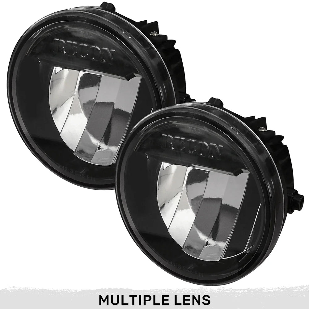 ~(2 lbs. 11X8X7)~ Ford 09-14 F-150 (Excluding RAPTOR) LED Fog Lights 2-Piece Set (Replaces Both OEM Ford F-150 09-14 Fog Lights) - Smoked