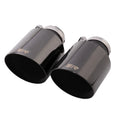 Remus Stainless Steel 115mm Angled Engraved Black Chrome Tail Pipe Set (Pair)
