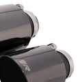 Remus Stainless Steel 115mm Angled Engraved Black Chrome Tail Pipe Set (Pair)