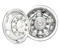 Wheel Simulators: Dually Wheel Simulators 19.5" Wheels; Chrome